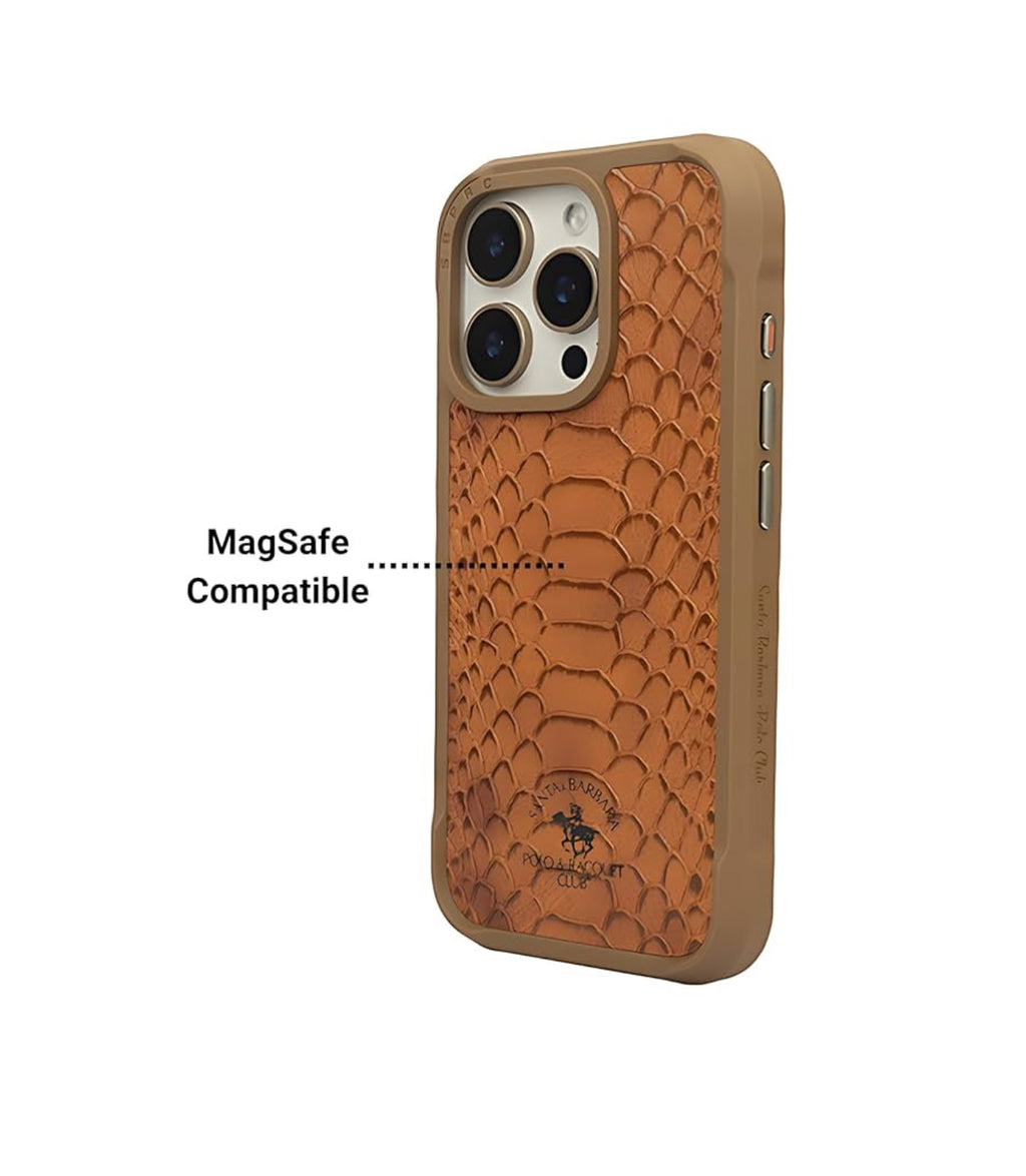 Santa Barbara Polo Raquet Club KNIGHT Series for iPhone 16 pro (brown)