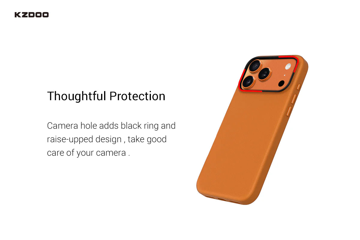 Kzdoo noble collection case i phone 17 pro orange same phone case
