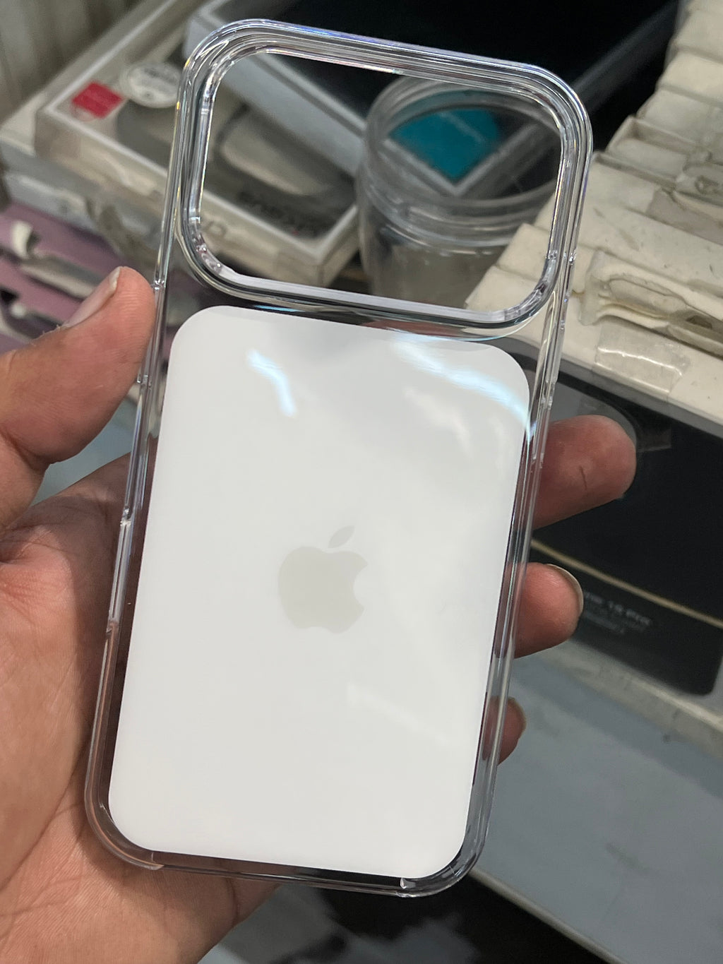 I phone 17 pro max original sensor button case with anti yellow