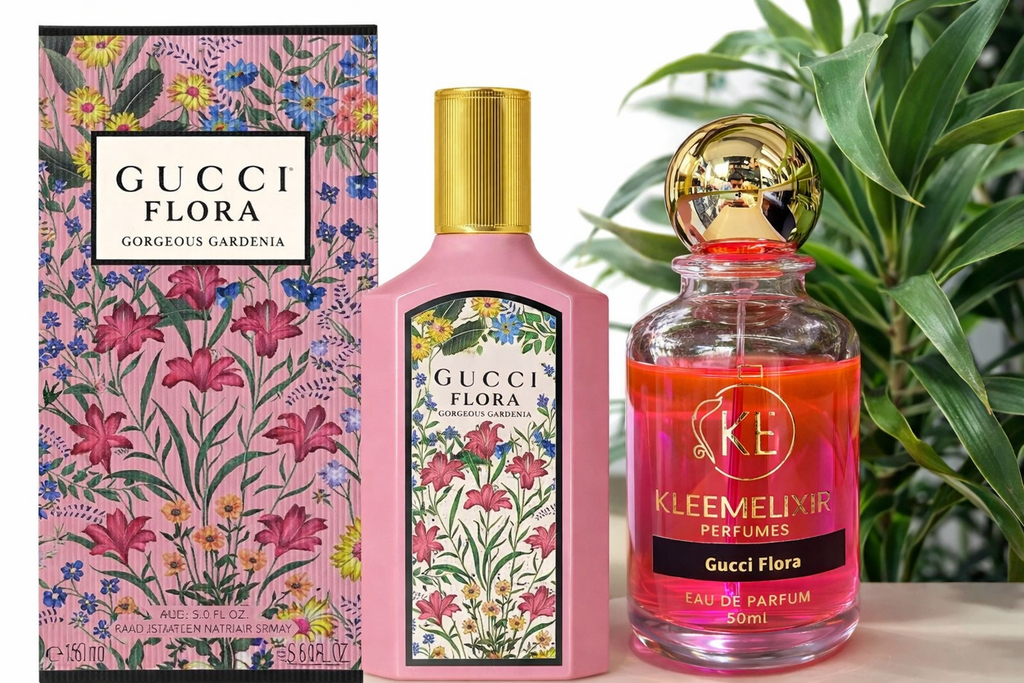 The perfume made by kleemelixir 50 ml same as original gucci flora