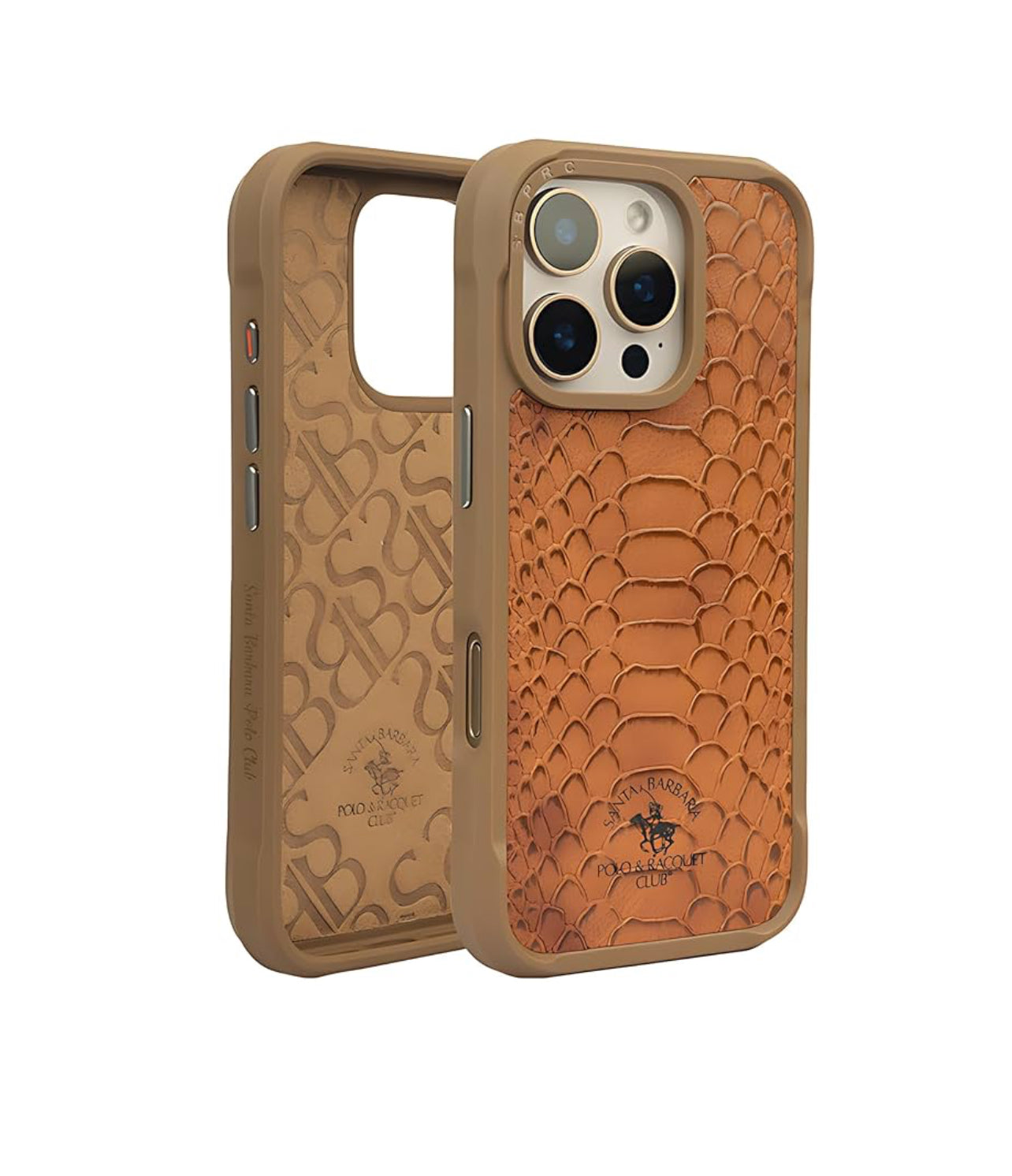 Santa Barbara Polo Raquet Club KNIGHT Series for iPhone 16 pro (brown)