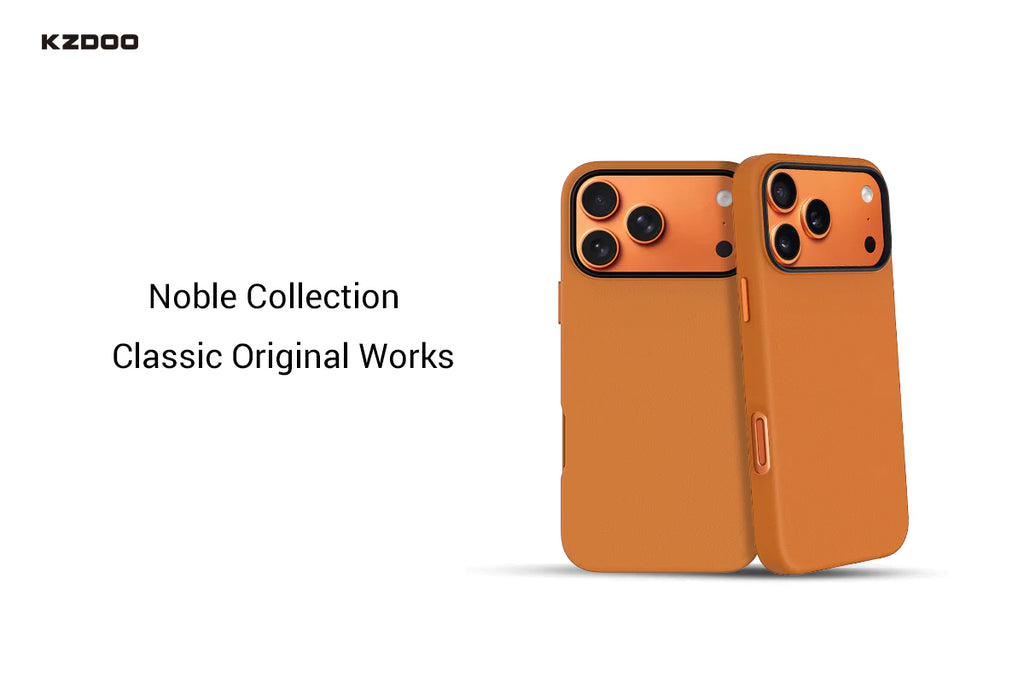 Kzdoo noble collection case i phone 17 pro max orange same phone case