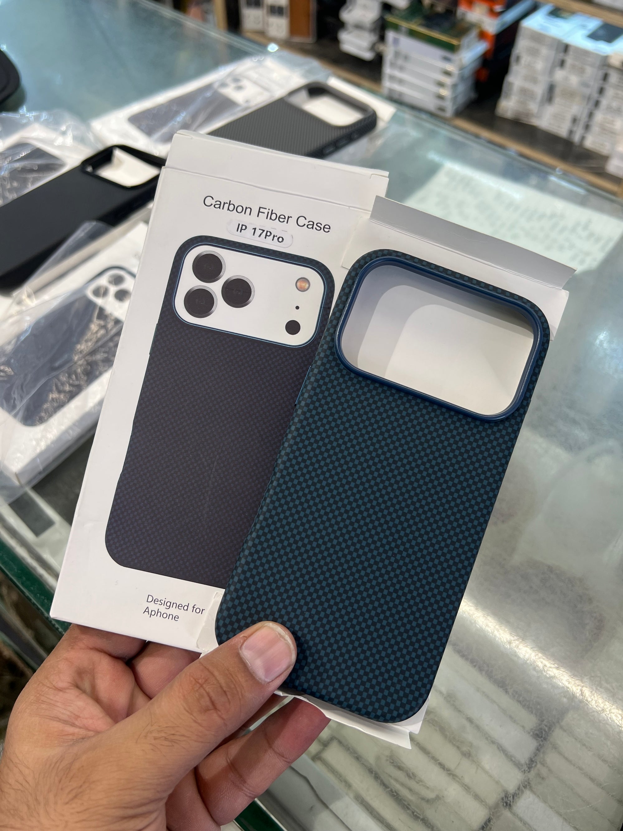 Carbon magsafe case shock proof 17 pro
