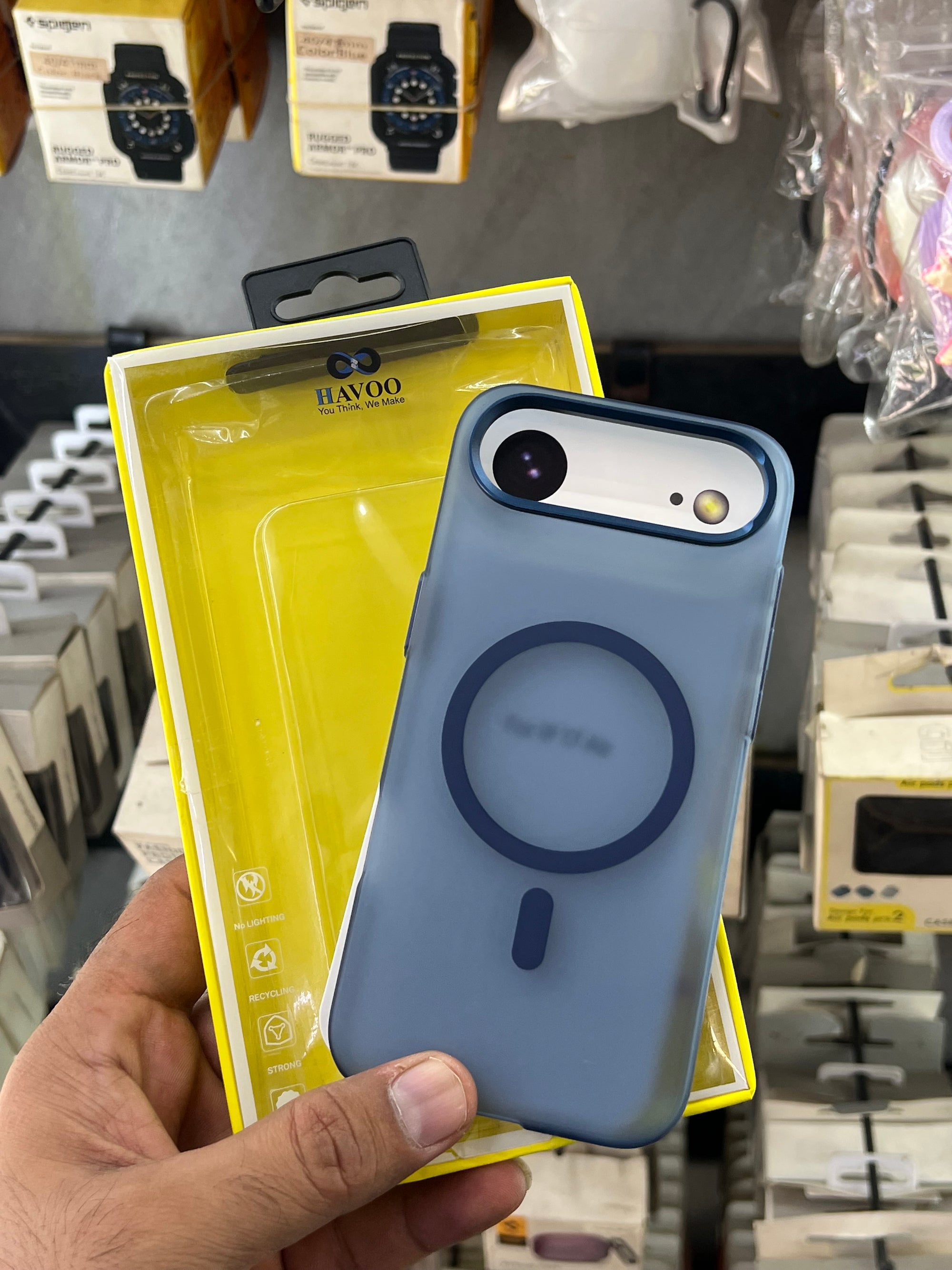 Paper matte blue case I phone 17 air