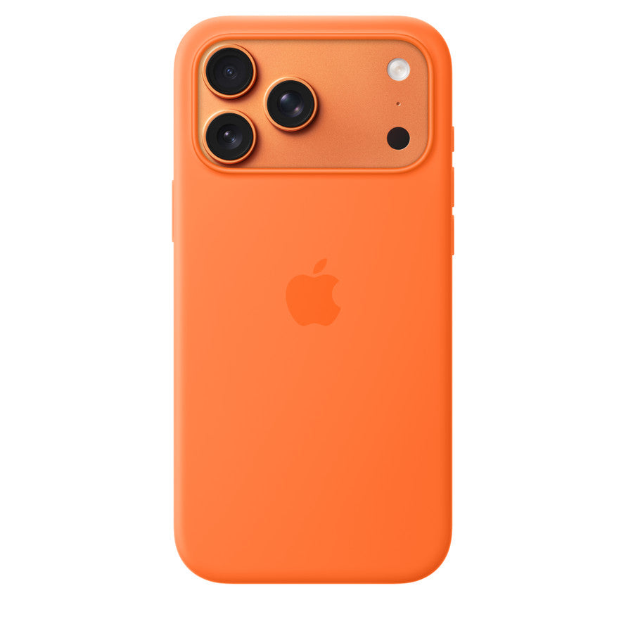 I phone 17 pro max original orange silicon case