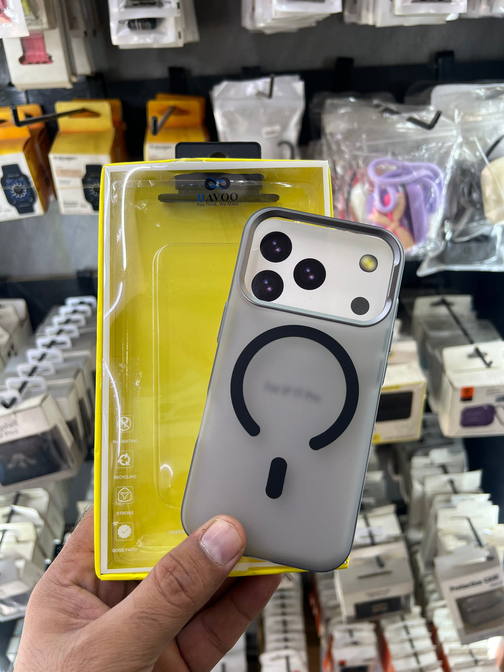 Paper matte gray case with canera protection 17 pro maxx