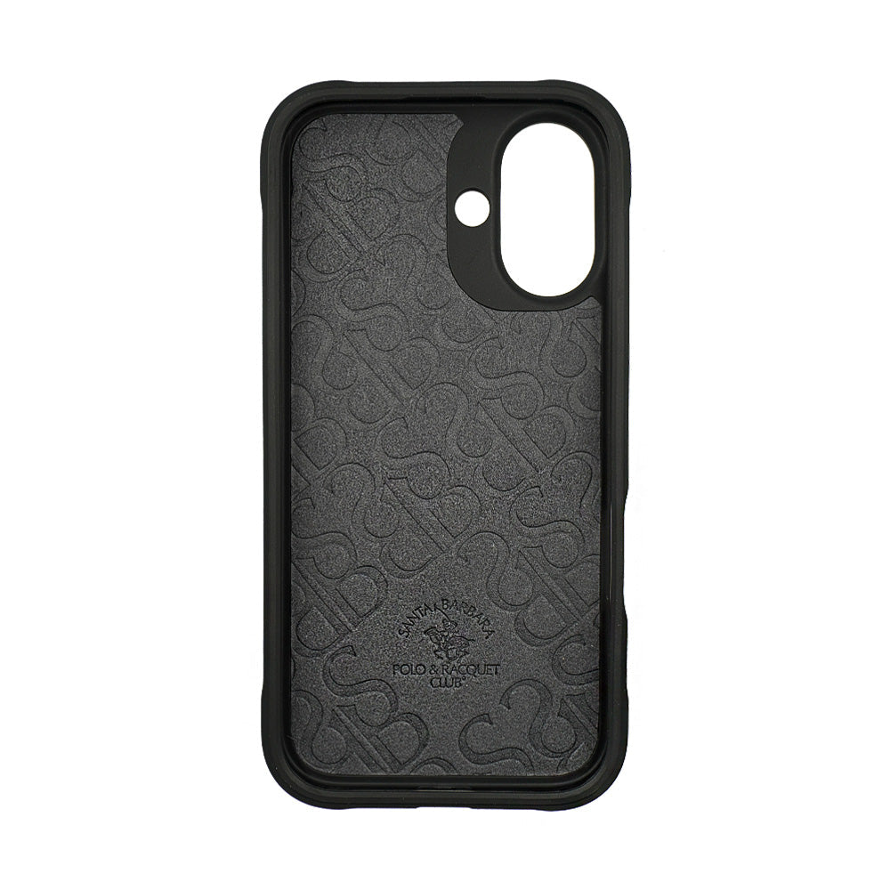 SANTA BARBARA POLO & RACQUET CLUB Santa Barbara Polo & Racquet Club Knight Series Case for iPhone 16-Black