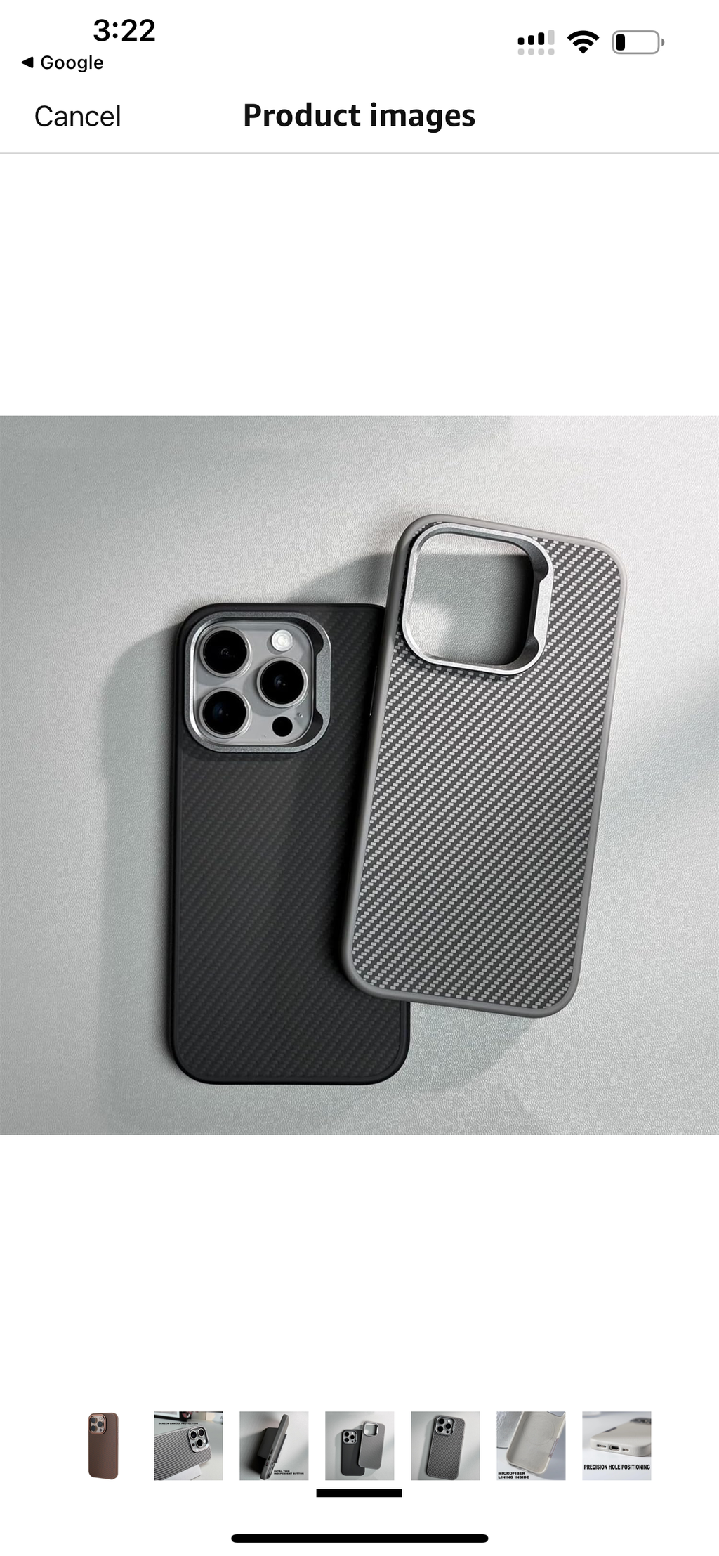 I phone carbon silicon case