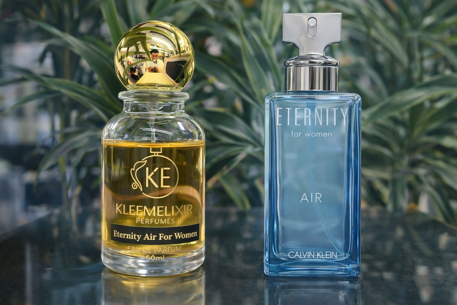The perfume made by kleemelixir 50 ml same as original eternity air for women