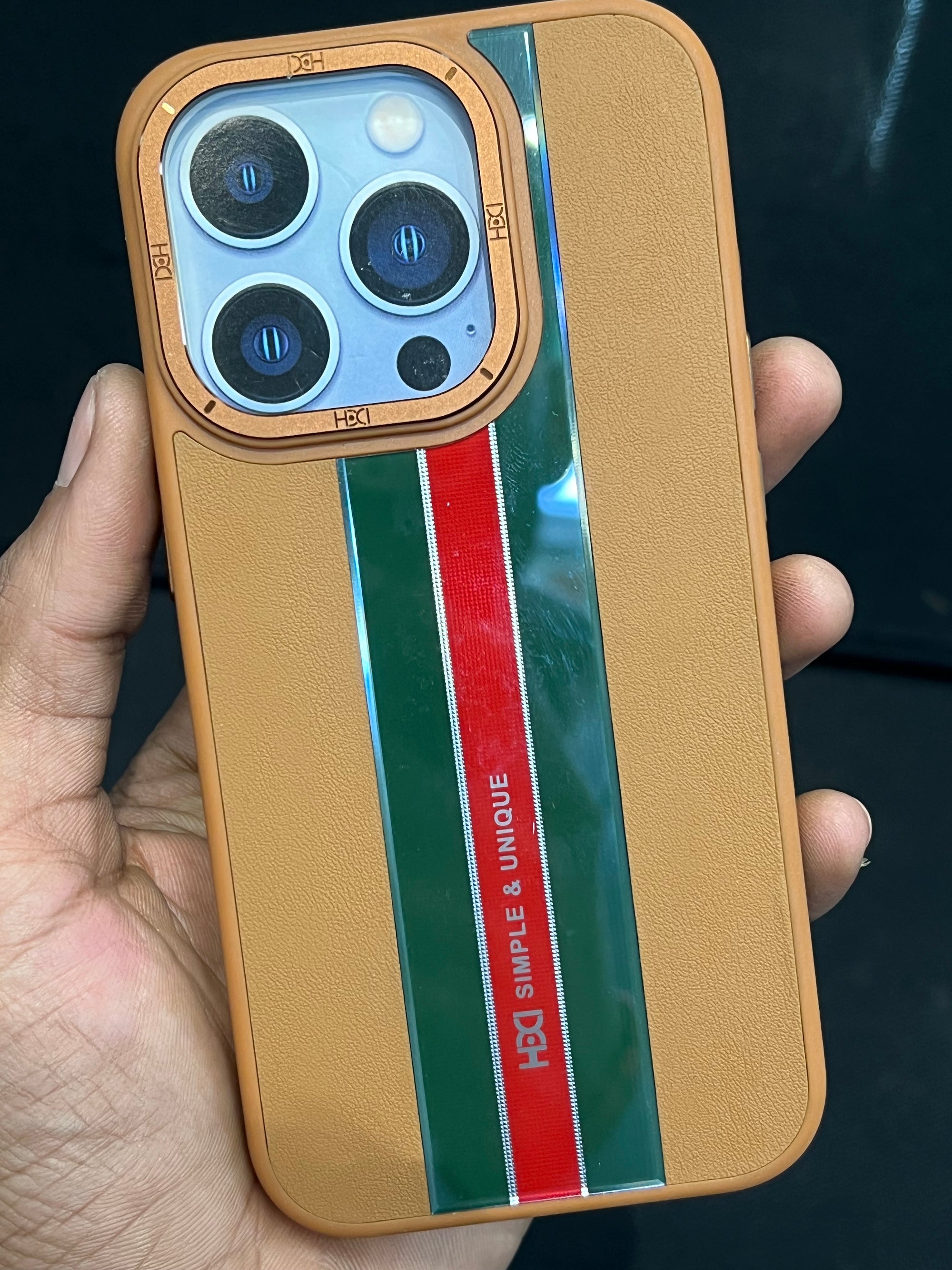 Brown leather case