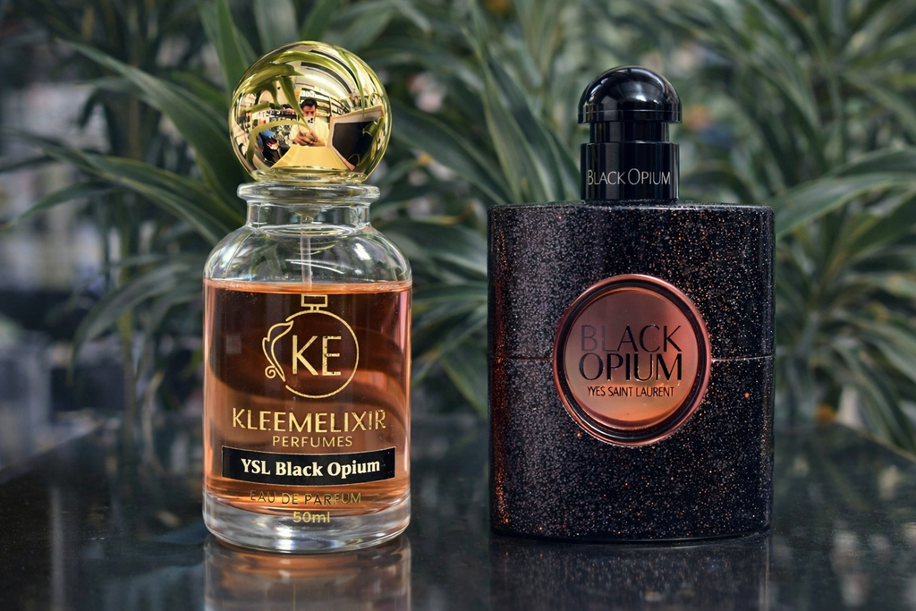 The perfume made by kleemelixir 50 ml same as original ysl black opium for women