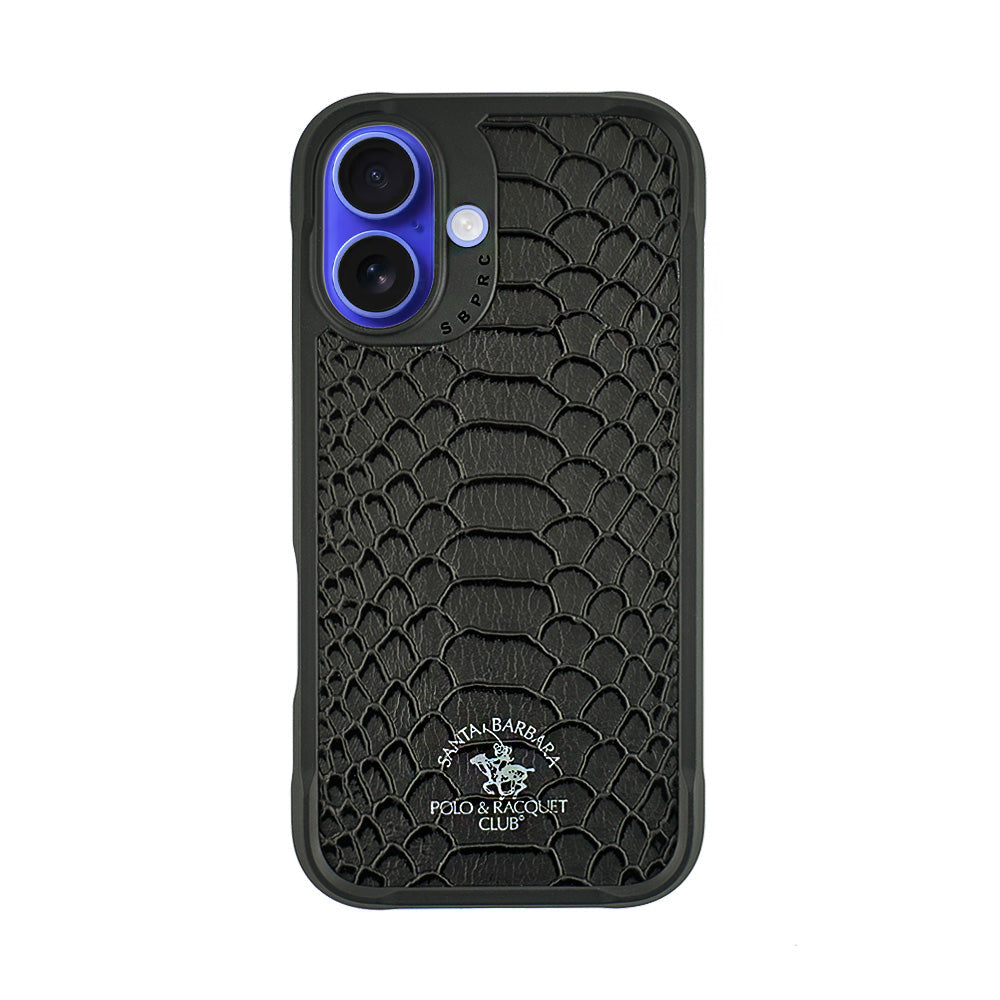 SANTA BARBARA POLO & RACQUET CLUB Santa Barbara Polo & Racquet Club Knight Series Case for iPhone 16-Black