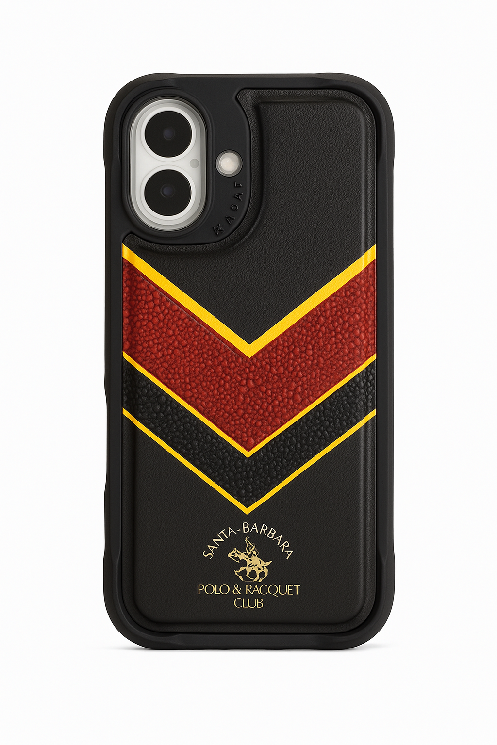 Santa Barbara Polo Raquet Club Barton Series for iPhone 16 (Black & Red)