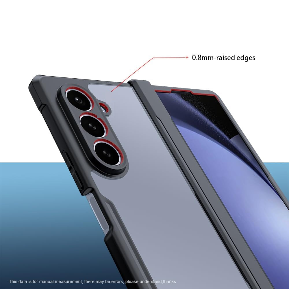 Samsung Galaxy Z Fold7 Hard PC Beetal Series Soft TPU Edges, Hinge, Non-Yellowing