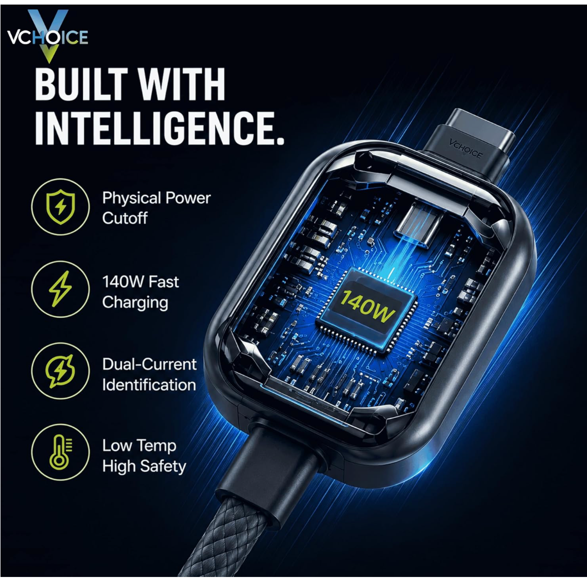 AI Powered Smart Charger Adapter Auto Power Disconnector Guard Every Mobile Android | Tablet | Apple | Switch | No Touch